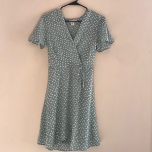 Monteau Baby Blue Floral Print Dress